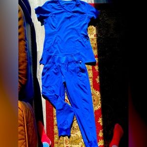 Royal Blue Cherokee Infinity Scrub Set